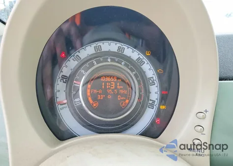 2012 Fiat 500 Pop z USA, uszkodzony, nr VIN 3C3CFFAR9CT171790